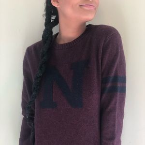 Letter “N” College Font Sweater